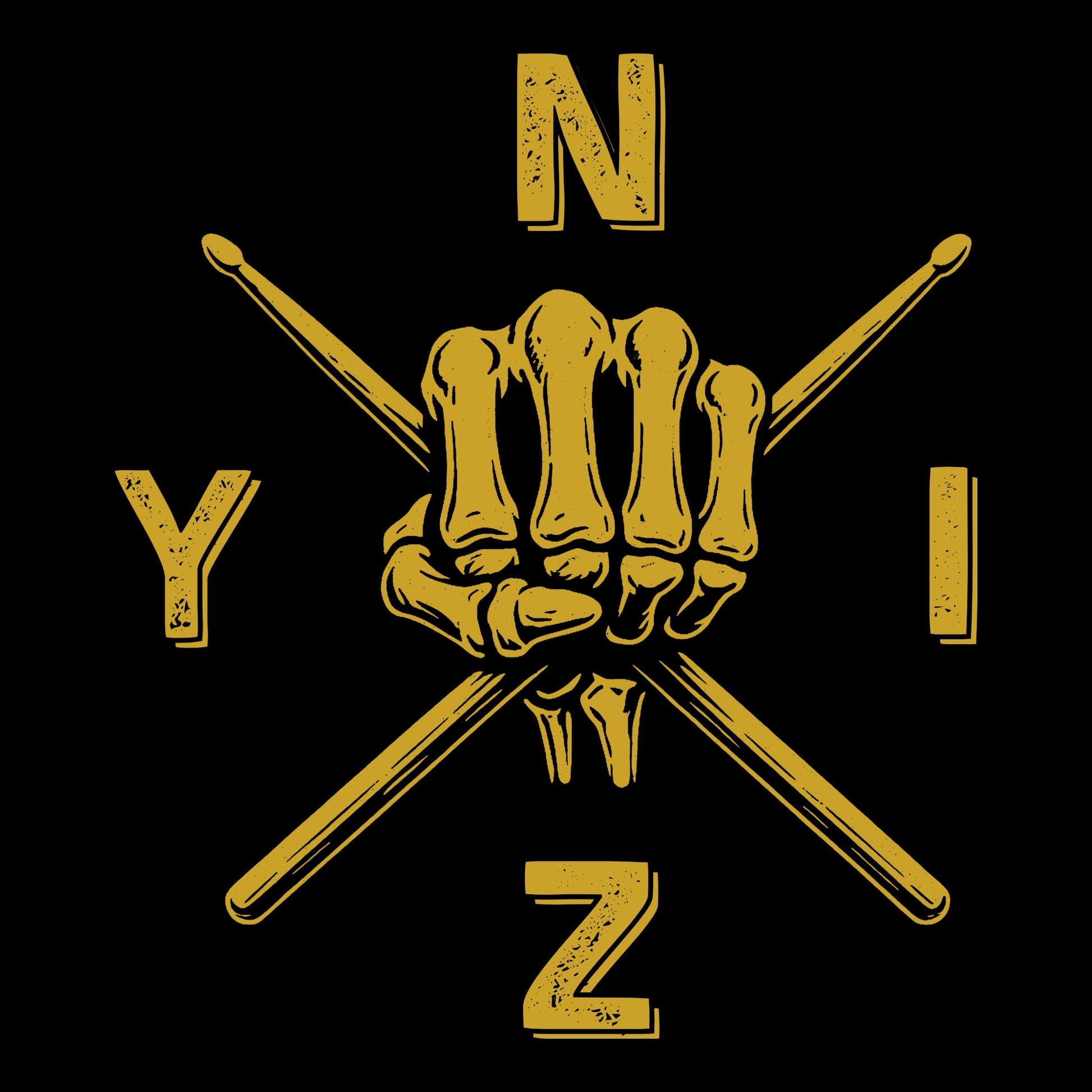 YINZ Fist Tee Design Black