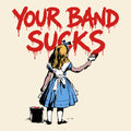 Your Band Sucks Tee Natural Design